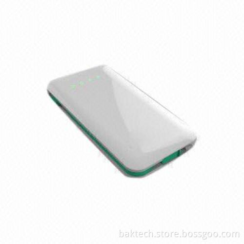 Power Bank with 3,000mAh Capacity, 5V DC/1A Input, 5V DC/1A Output, Measures 122.6 x 58.7 x 11mm